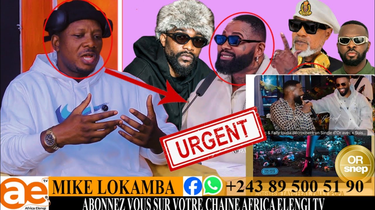 FALLY IPUPA BRAVO AZUI SINGLE D'OR, FERRÉ GOLA EN PANIQUE ISRAËL AZO MANIPULÉ YE, KOFFI TIKA MAKIONA