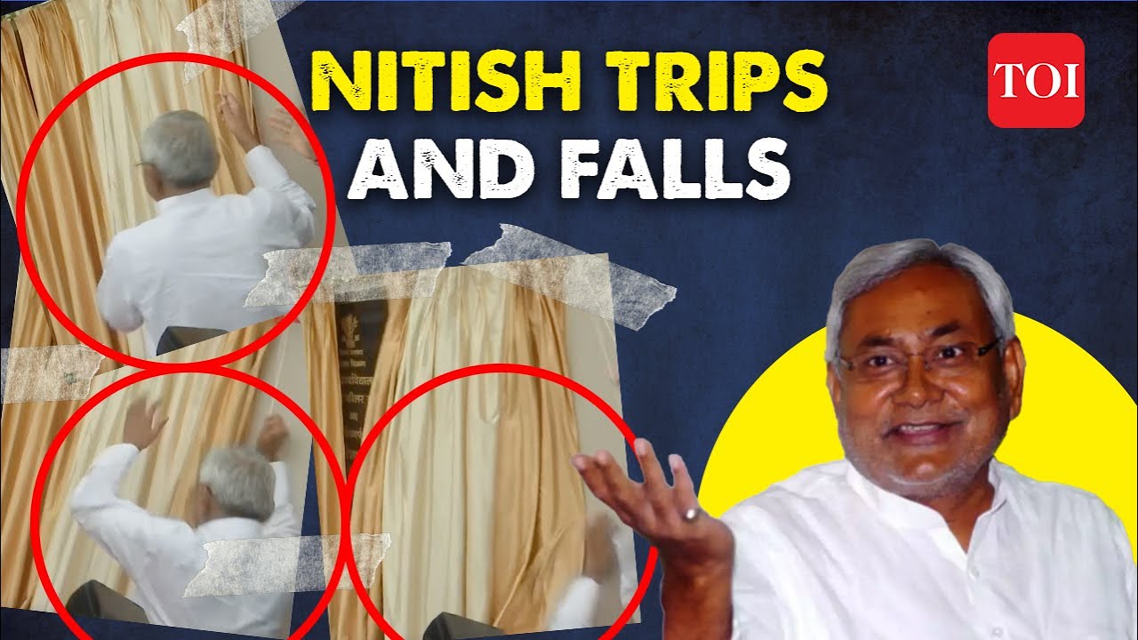 Nitish Kumar Stumbles at Teachers' Day Function at Patna University