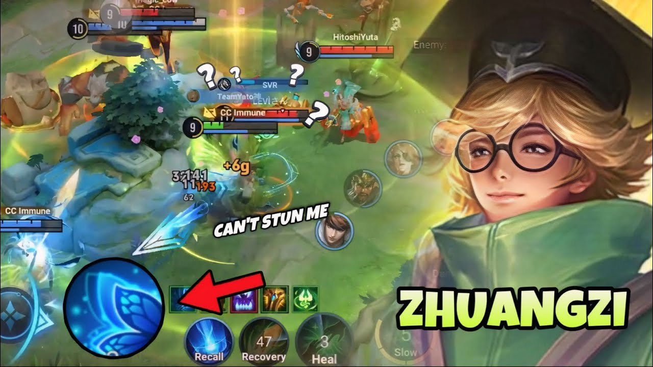 HOW TO USE ZHUANGZI SKILLS PROPERLY + ROTATION IN HIGH RANK | BUILD & ARCANA | HONOR OF KINGS