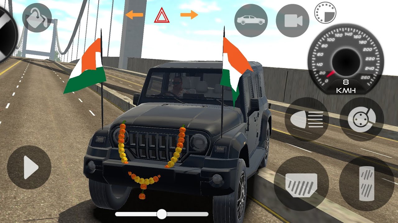 Indian vehicles simulator 3D modified multiplayer game 🎮 || black Thar stand 😰👿 Games#3dgaming#games