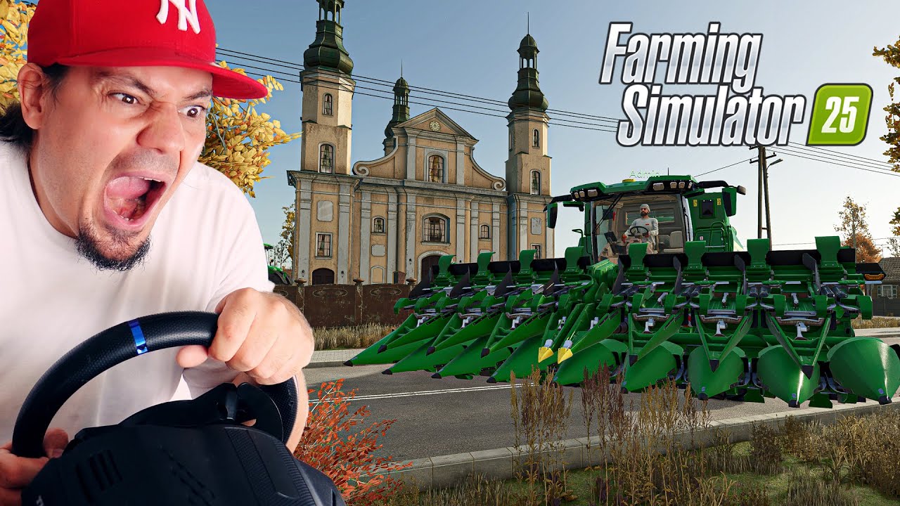 🚜 Pojechaliśmy KOMBAJNEM do KOŚCIOŁA na MSZE ŚWIĘTĄ! | Farming Simulator 25 Ft. @Rzakob