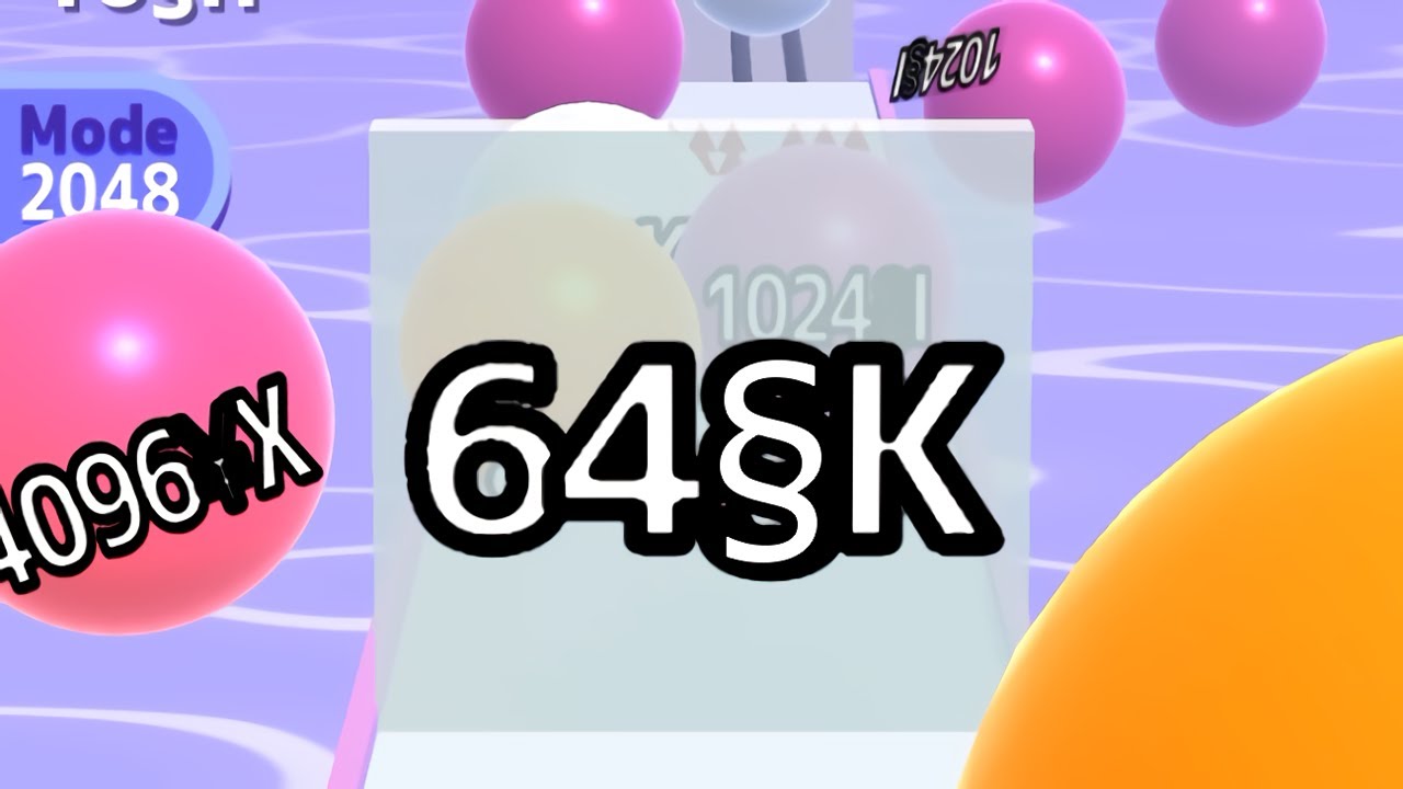 BALL RUN 2048 — INFINITY ∞ '64 §K' NEW CHAPTER IN THE GAME! ('PARAGRAPH-LION', GAMEPLAY*)