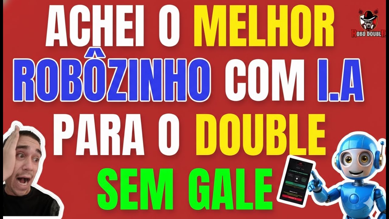 🎯 ROB&Ocirc; SEM GALE 2025 &mdash; O MELHOR ROB&Ocirc; PARA BLAZE DOUBLE COM BANCA BAIXA! MOSTREI AO VIVO O APP I.A
