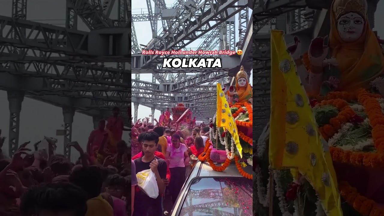 Rolls Royce Holi | Rolls Royce Holi under Howrah Bridge | Best Holi party in Kolkata | Holi 2024