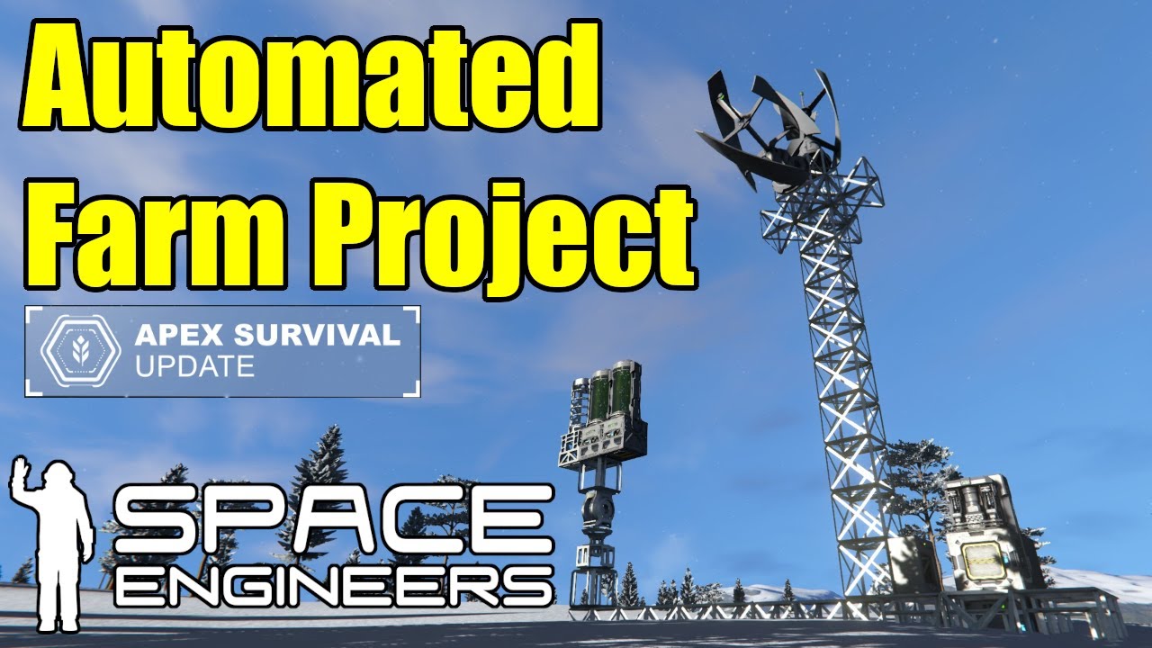 The Automated Farm Project ep1 | Space Engineers (Apex Survival)