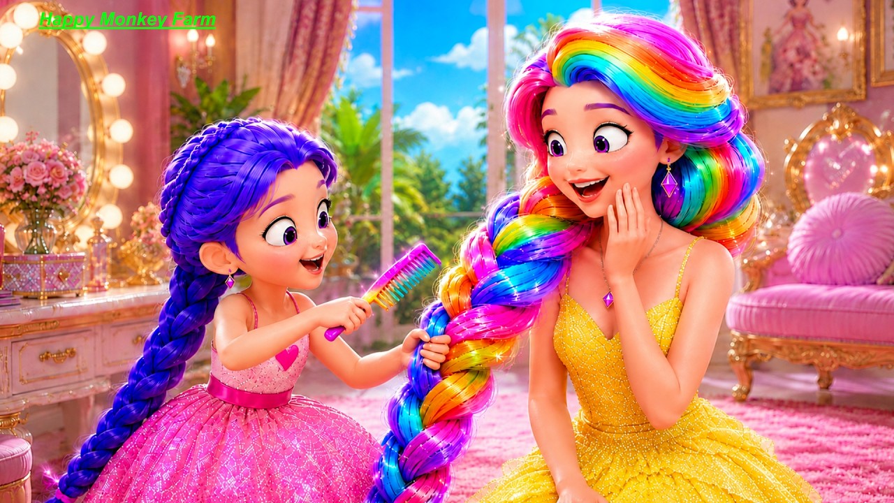💖 Rumy Gives Mommy a Magical Rainbow Hair Makeover! 🌈✨ A Beautiful Transformation Full of Love! 💕