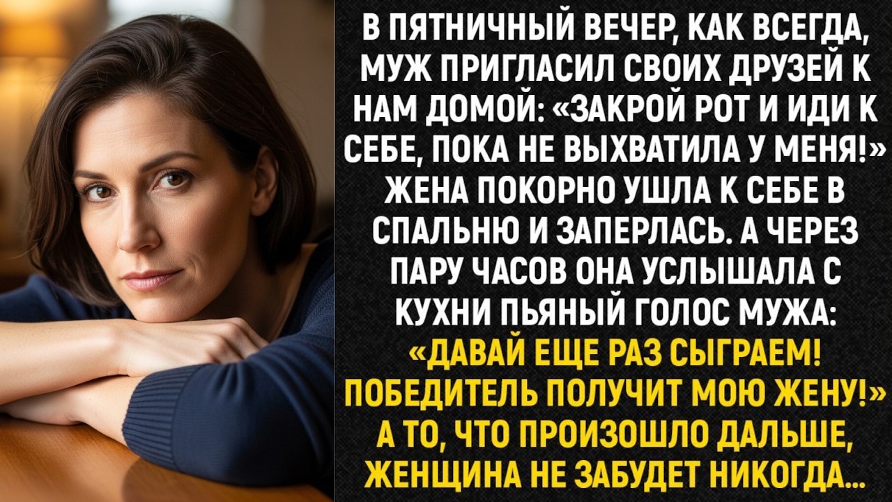 В пятничный вечер, как всегда, муж пригласил своих друзей к нам домой： «Закрой рот...