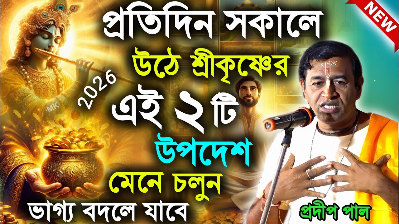 প্রতিদিন সকালে উঠে শ্রীকৃষ্ণের এই দুটি উপদেশ মেনে চলুন ভাগ্য বদলে যাবে ! প্রদীপ পাল ! pradip pal