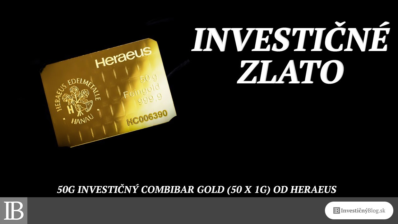 50g investičný CombiBar Gold (50 x 1g) od Heraeus  | InvestičnýBlog.sk