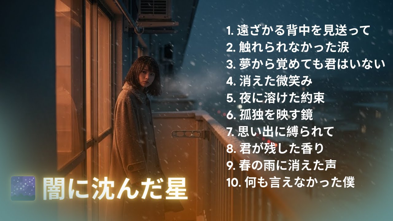雪が舞う夜に聴きたい💧忘れられない邦楽バラード