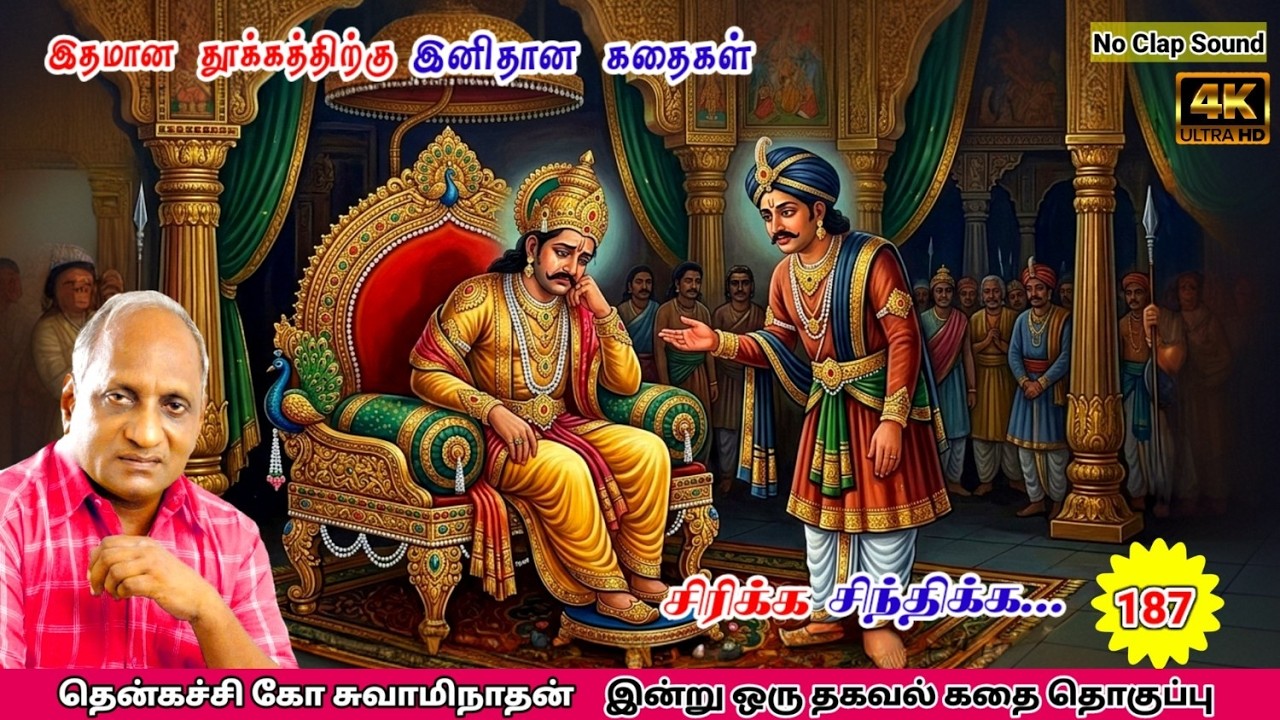 மன அழுத்தம் நீங்கி கவலைகள் மறந்து தூங்க Thenkachi Ko Swaminathan கதைகள் 186 | மன்னனுக்கு வந்த கவலை