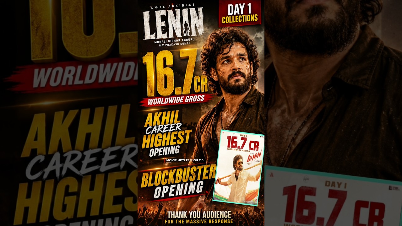 Lenin Day 1 Box Office 🔥 Akhil Career Highest Opening | 16.7 Cr Worldwide