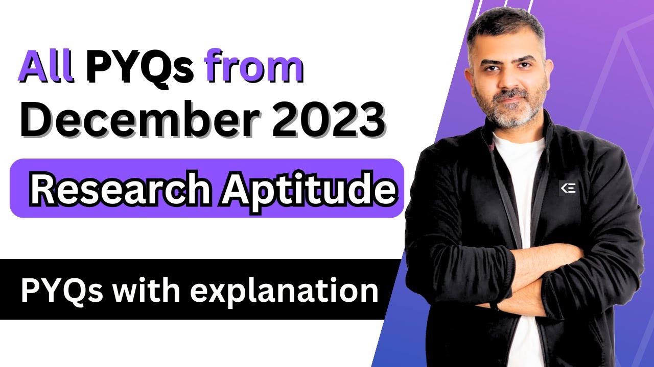 All Research Aptitude PYQs | December 2023 | Revision Series | UGC-NET-Paper1