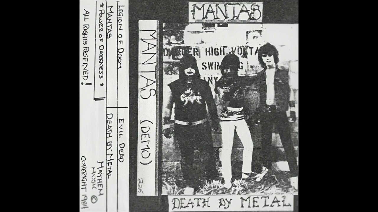 Mantas - Death by Metal (1984 1st Edition Demo)