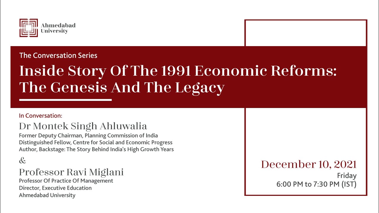The Conversation Series | Inside Story Of The 1991 Economic Reforms: The Genesis And The Legacy