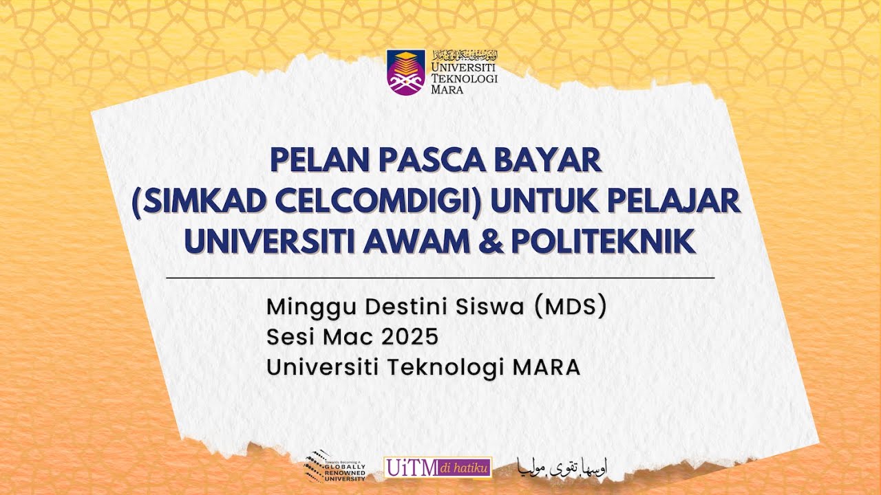 SLOT CELCOM DiGi | MINGGU DESTINI SISWA SESI MAC 2025