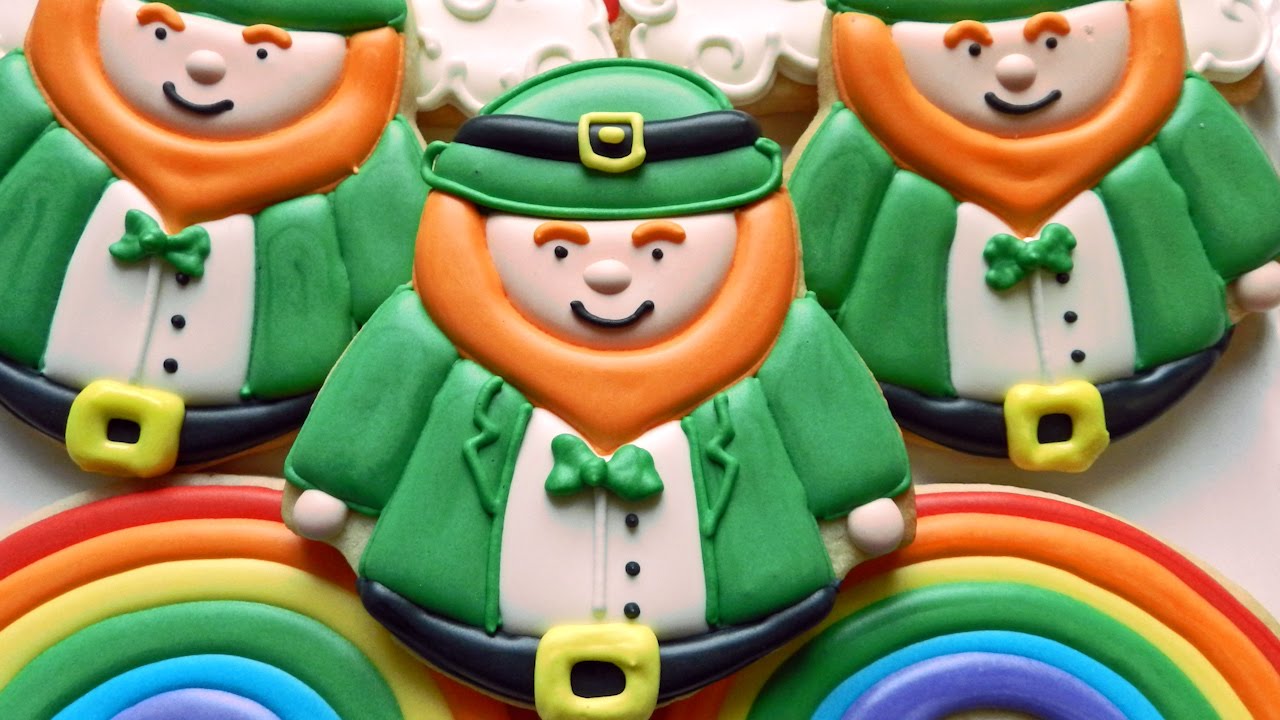 How to Decorate Leprechaun and Rainbow Cookies