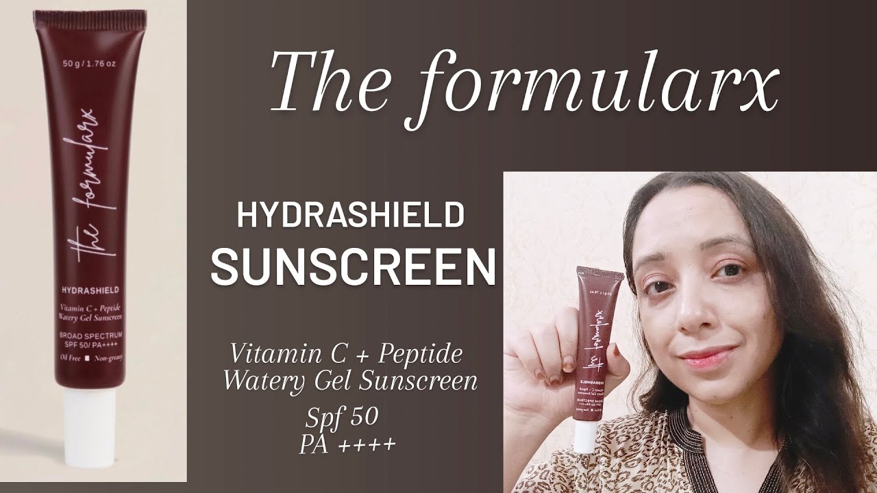 The Formula RX  Hydrashield Vitamin C and Peptide sunscreen with SPF 50 PA +++