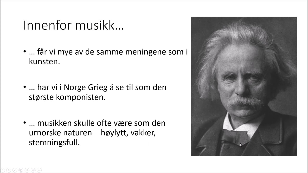 Undervisning om nasjonalromantikken