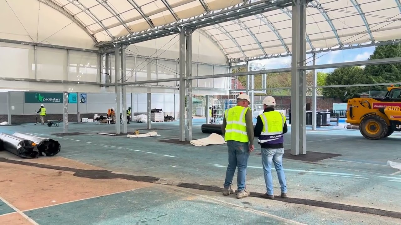 St Albans Padel Court Build Update | Lofthouse Padel x PadelStars 🎾