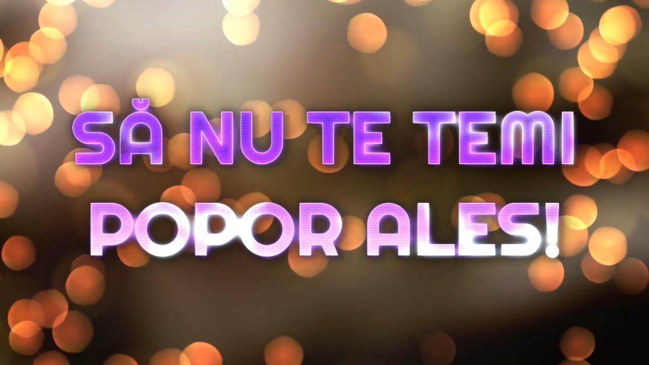 SĂ NU TE TEMI POPOR ALES-NEGATIV