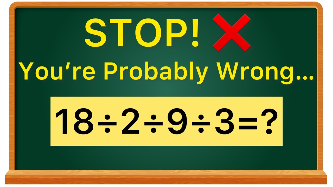 ⚠️ 90% Get This Math Problem WRONG! Can You Survive the Order of Operations?