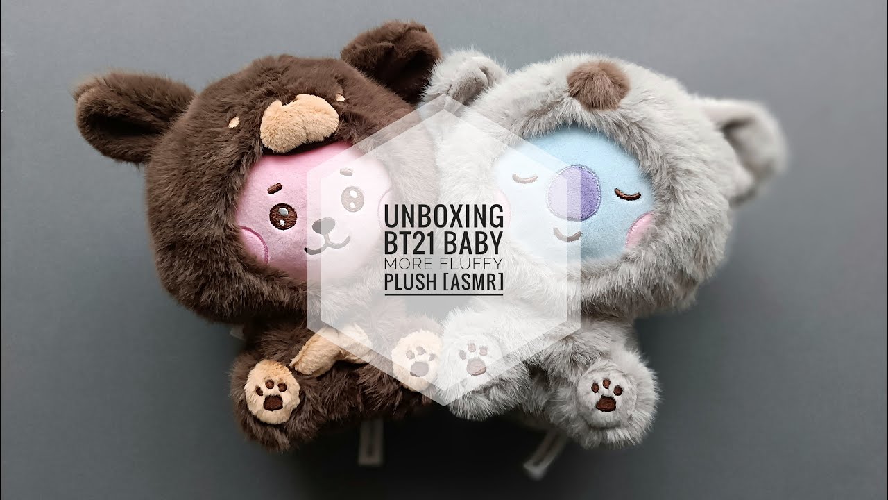 Unboxing BT21 Baby More Fluffy Plush [ASMR]
