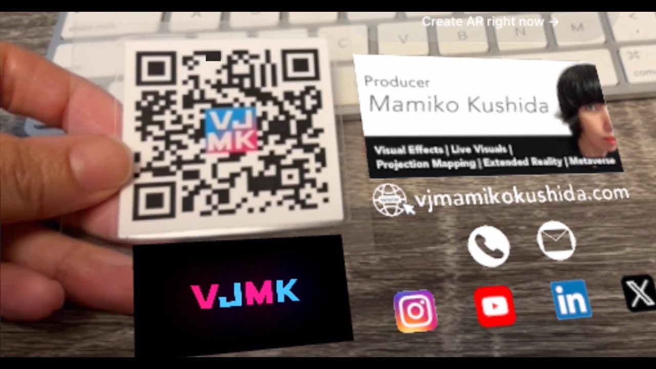 AR Business Card  🤳📲 Augmented Reality - No app needed 👍