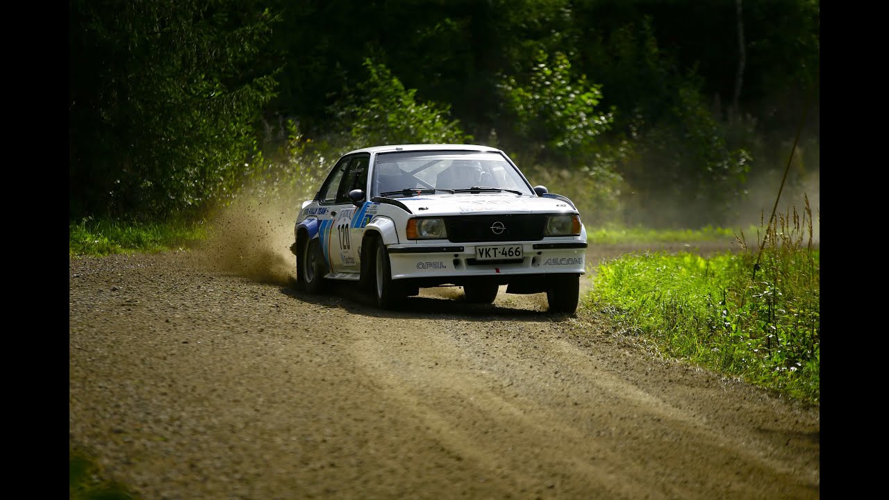 Lahti Historic Rally 24 Martti Virolainen Ascona 400 SS 6 in car