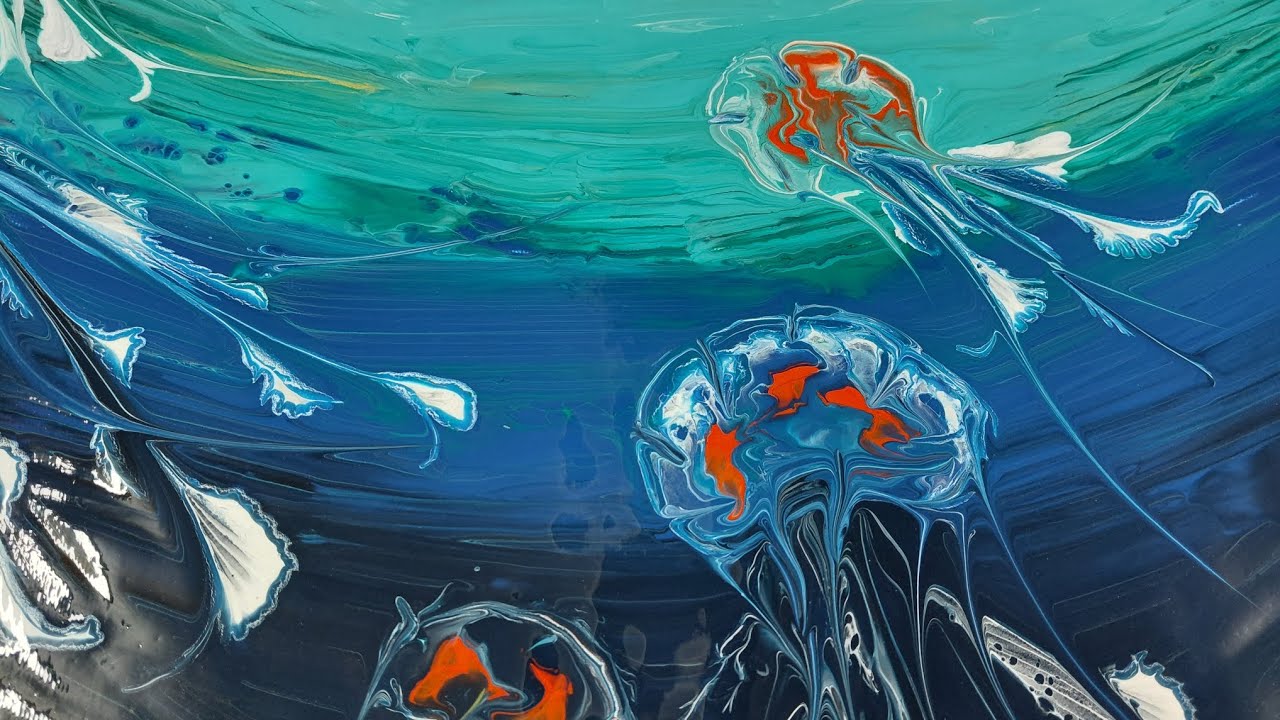 #371 JellyFish Ocean -  Symbol of Fluidity as I adapt to a new diagnosis with Hemifacial Spasms
