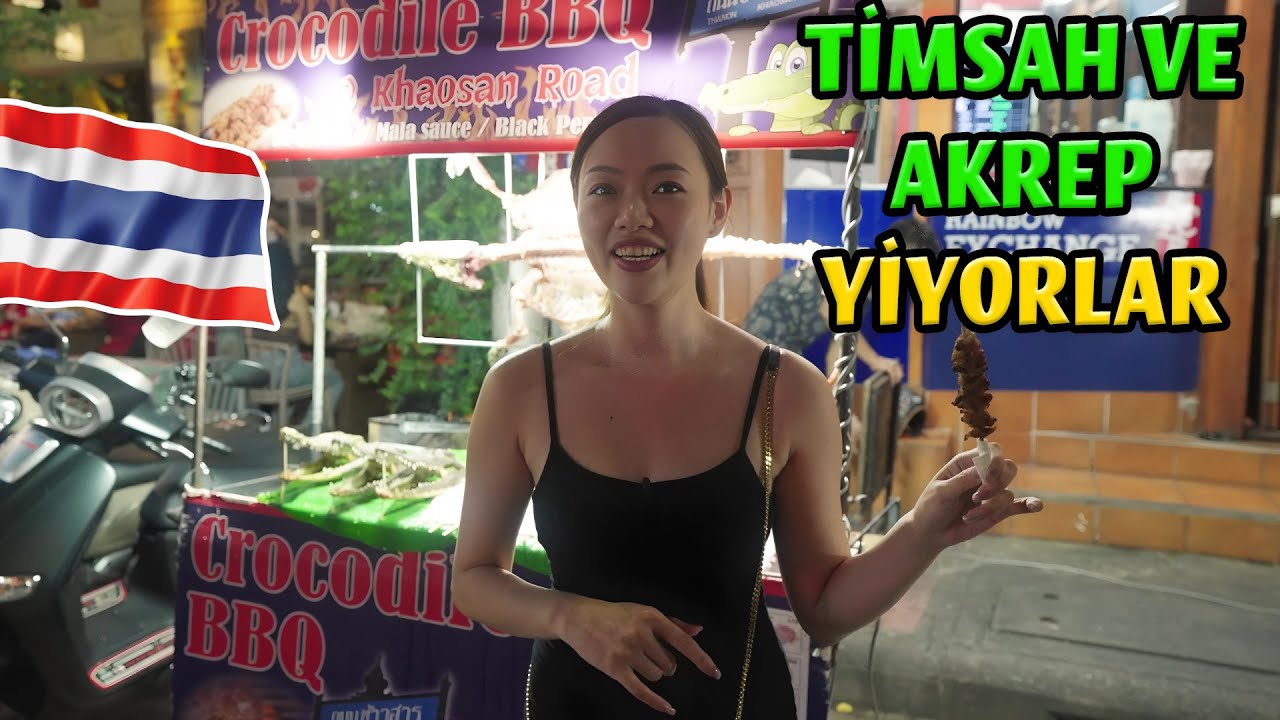 TAYLAND'IN BANGKOK ŞEHRİNDE GECE HAYATI, GÜZEL KADINLAR VE EGZOTİK SOKAK YEMEKLERİ - BELGESEL VLOG