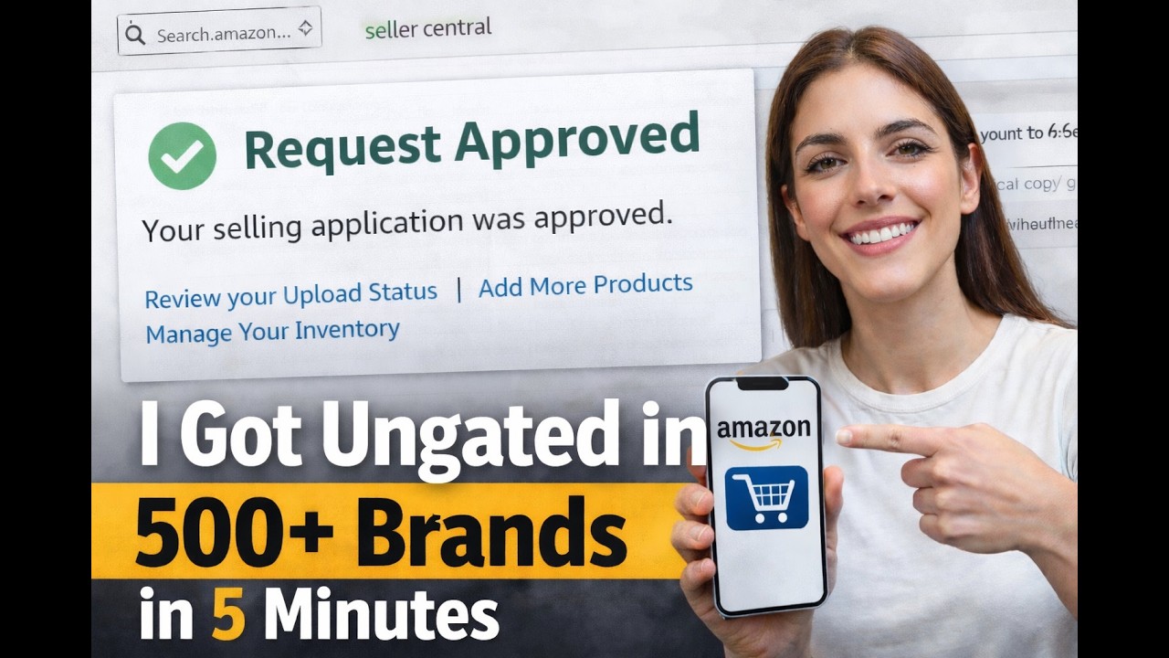 How To Get UNGATED On Amazon FBA in 5 Minutes. List of Ungated Products on Amazon for 2026.