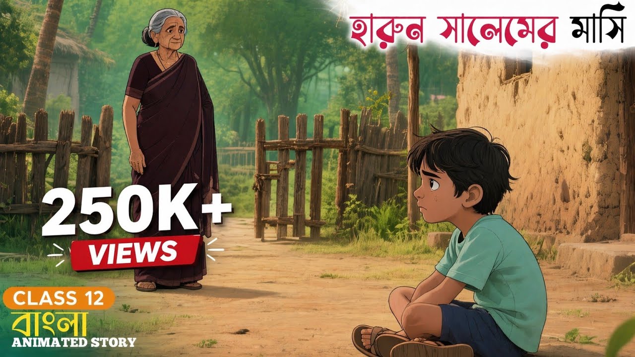 হারুন সালেমের মাসি | মহাশ্বেতা দেবী | class 12 | কার্টুন @edutoons_bangla 