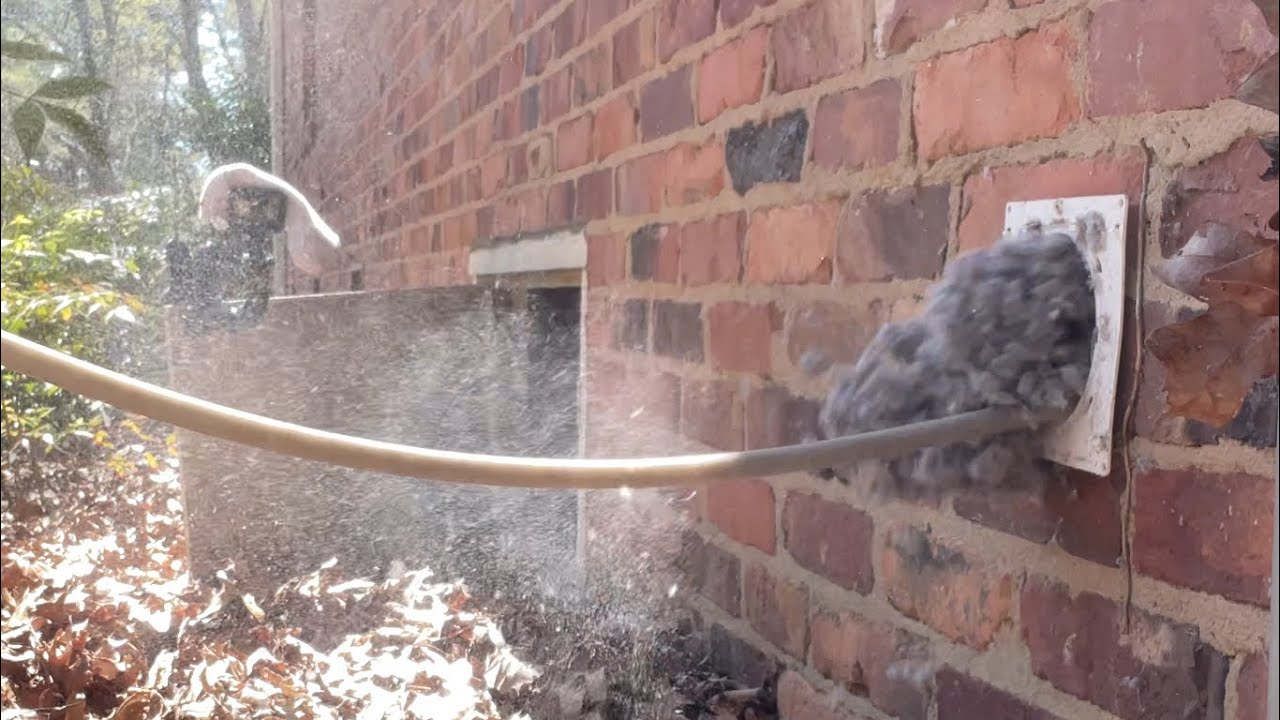Some Learn the Hard Way, Others Don't! DRYER VENT CLEANING! #almetaldryervent #satisfying #fyp #diy