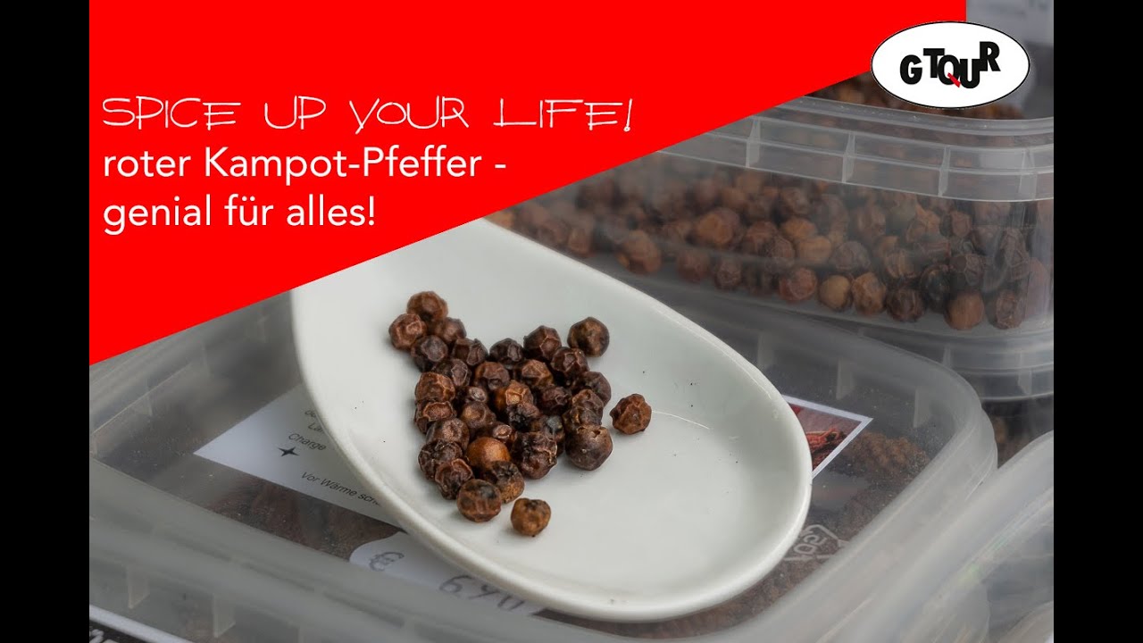 Roter Kampot-Pfeffer - für fast jeden Einsatz zu haben und fermentiert eine Aromabombe!