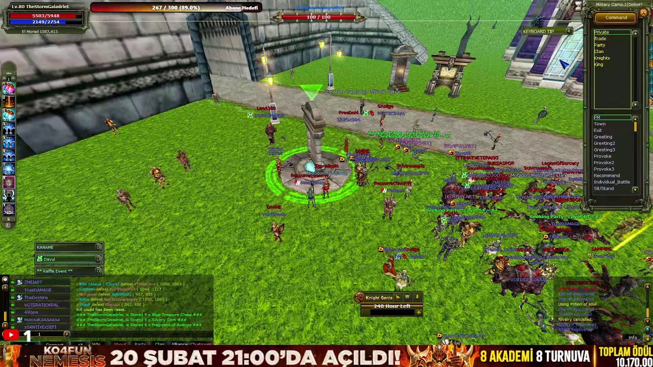 #KO4FUN 🏆  TheMagicaLOne / Mage PK 🔥NEMESIS AÇILDI 🔥 #Knight Online PVP #Canlı Yayın