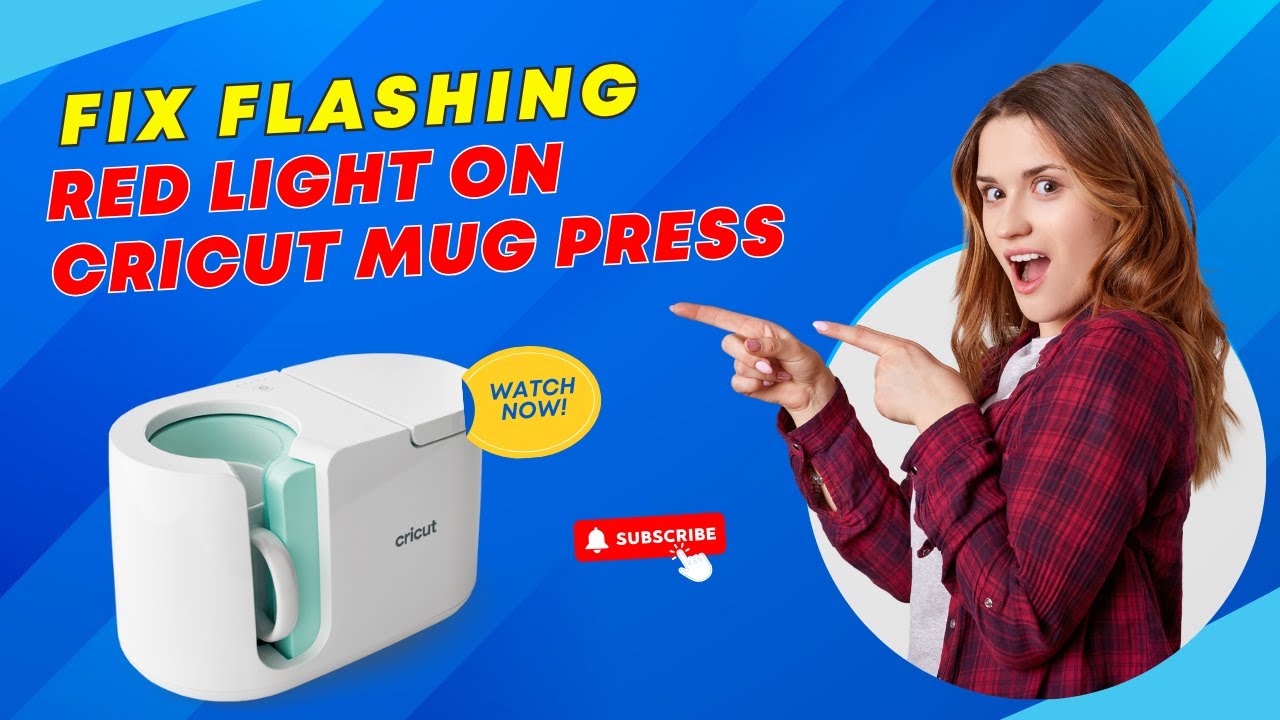 How to Fix Flashing Red Light on Cricut Mug Press (Troubleshooting Video!) #howtofix #cricutmugpress