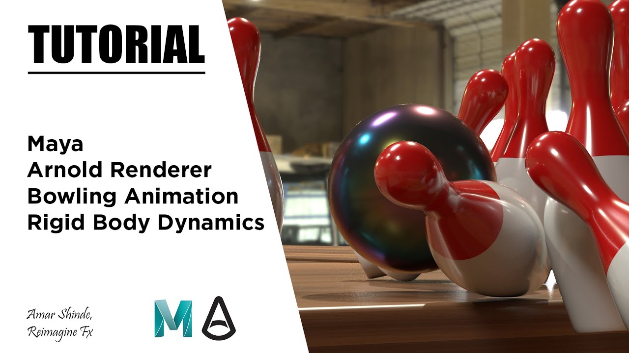 Bowling Animation In Maya And Arnold Renderer - Tutorial