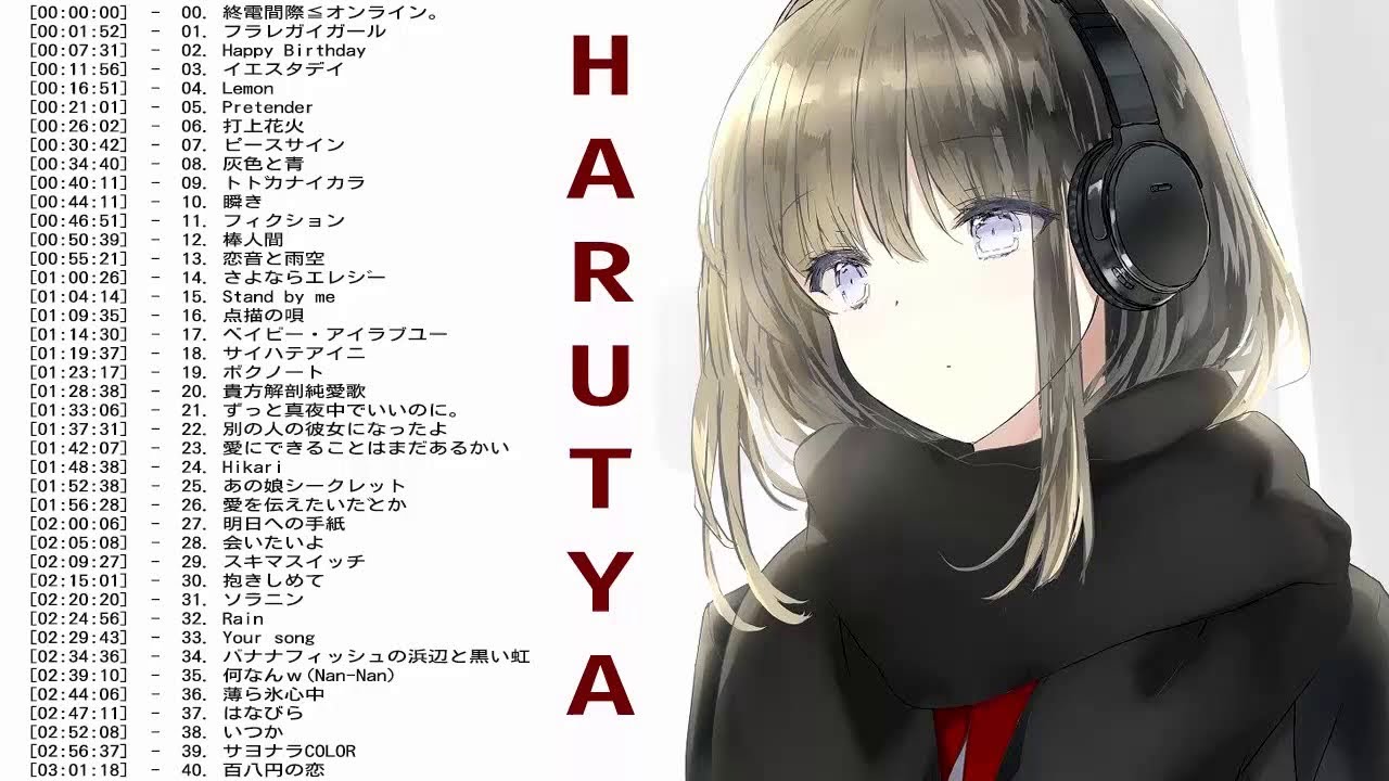 【3 Hour】 Beautiful Harutya 春茶 Songs for Studying and Sleeping 【BGM】