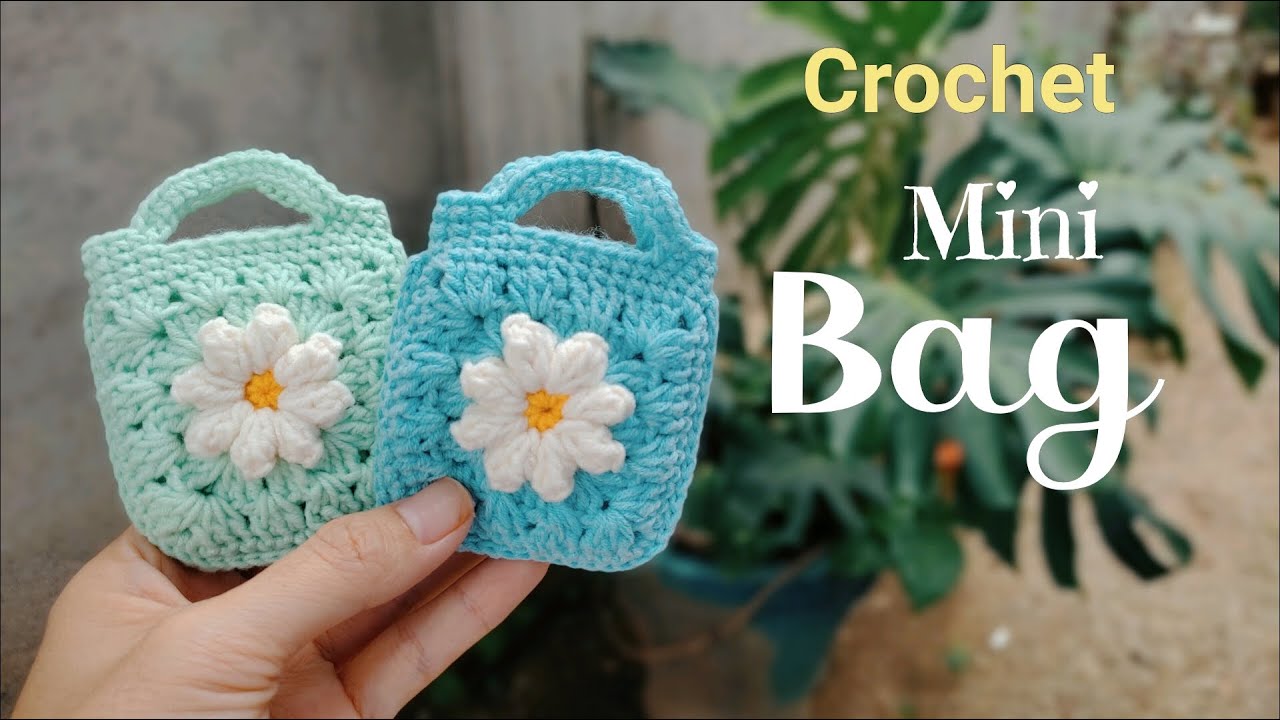 Crochet mini bag tutorial