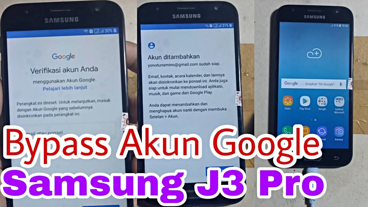 Bypass Akun Google Samsung J3 Pro Tanpa PC