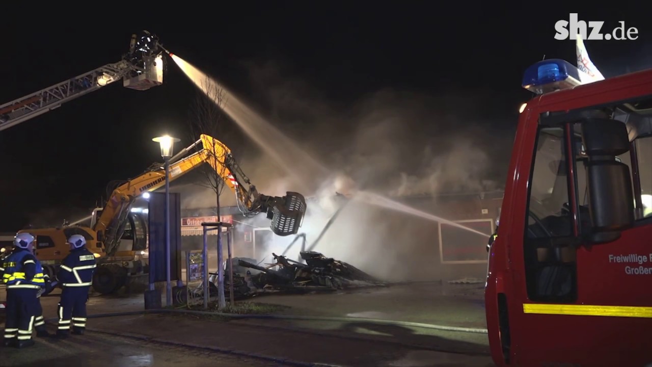 Schwieriger Einsatz: Zwei verletzte Feuerwehrmänner in Großenbrode