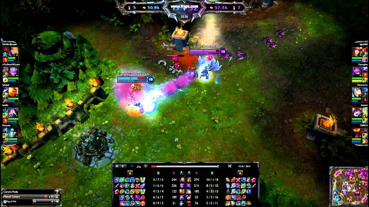Ahri flash ult DFG combo  (slow mo)
