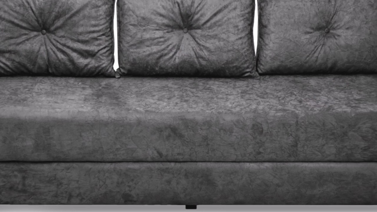 Sof&aacute; Cama / Bicama Fidel 03 Lugares Slim Suede Maio M&oacute;veis