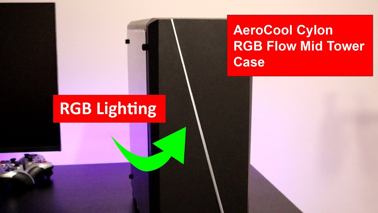 AreoCool Cylon RGB Flow Mid Tower Case Unboxing