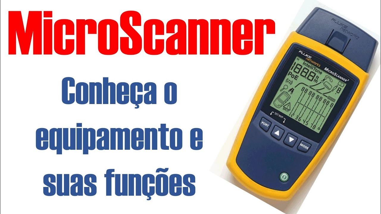 MicroScanner: equipamento de verificação de cabo UTP e coaxial da Fluke Networks