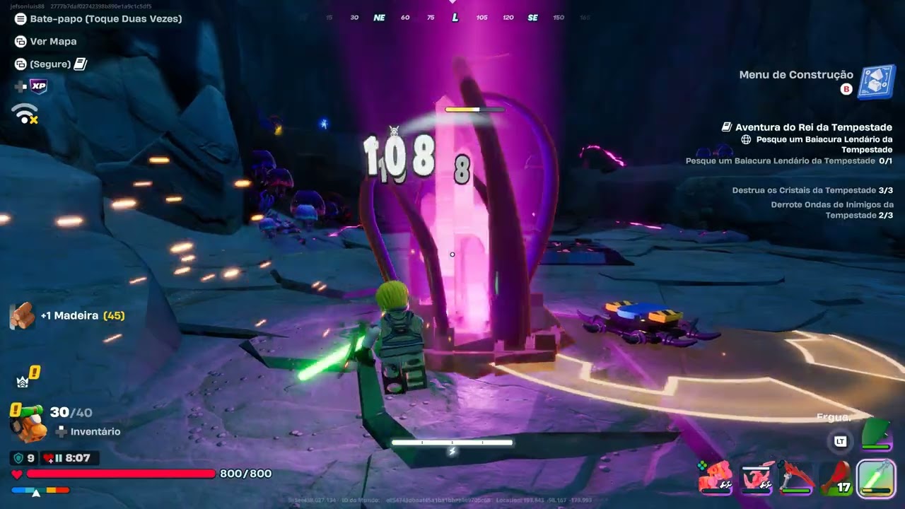 caverna da tempestade Lego Fortnite