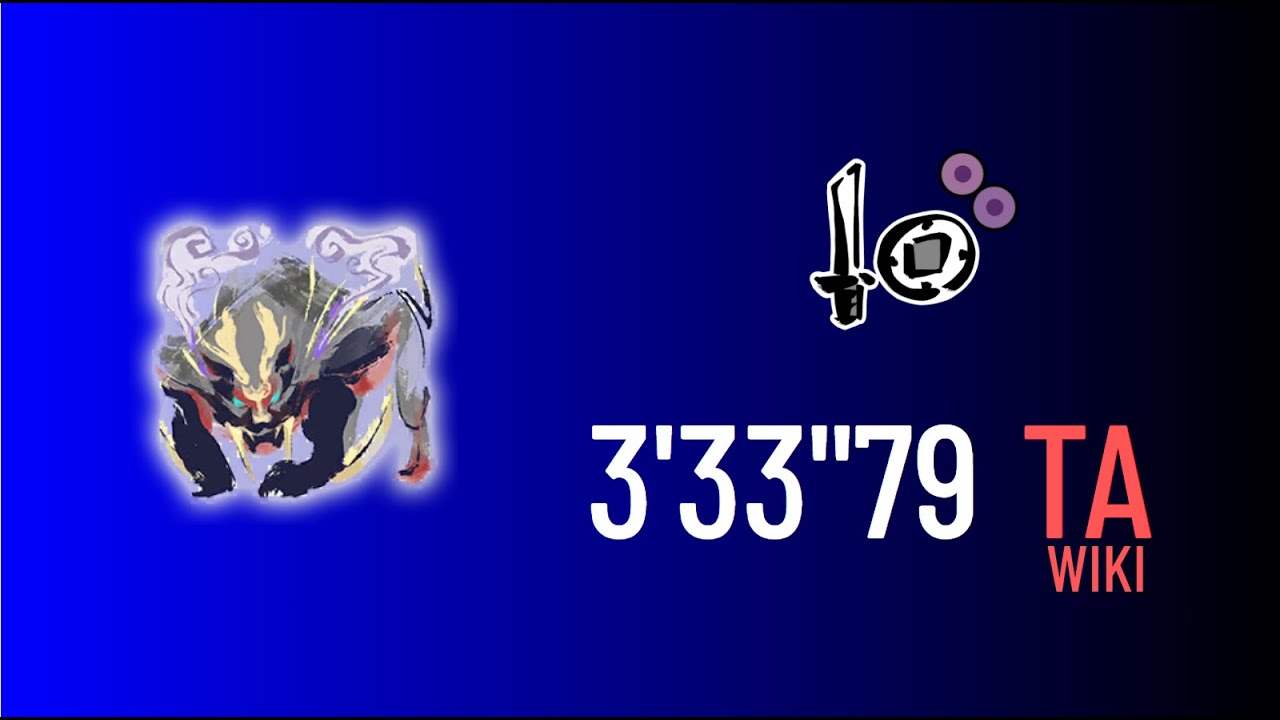 MHRise - High Rank Magnamalo Solo (SnS) - 3'33''79 (TA Wiki Rules)