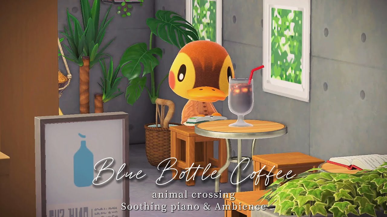 【あつ森BGM】ブルーボトルコーヒーで聴くお洒落なLo-fiジャズ音楽 / BGM＋カフェアンビエント , chill music ☕ 1hour  [ 話し声 / 環境音 ]🎧