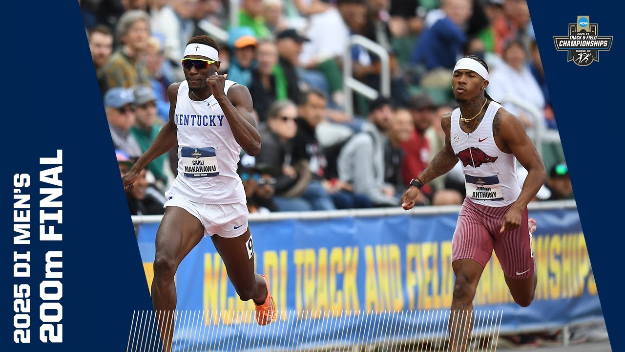 Men's 200m final - 2025 NCAA outdoor track and field championships